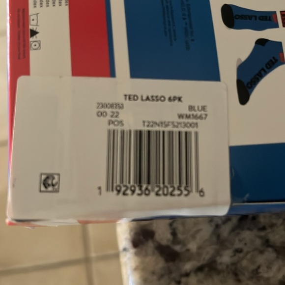 Ted Lasso six pair crew socks, new in package - Picture 4 of 4